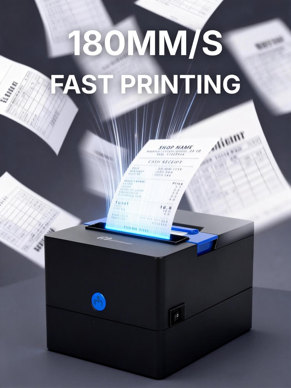180mm/s high speed thermal receipt printing 180mm/s high speed thermal receipt printing