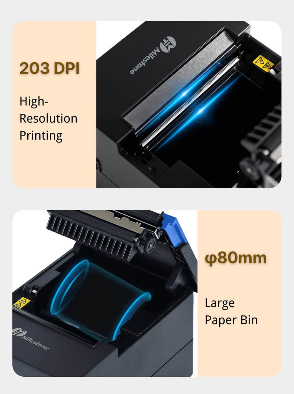 203 DPI high resolution clear thermal printing mechanism 203 DPI high resolution clear thermal printing mechanism