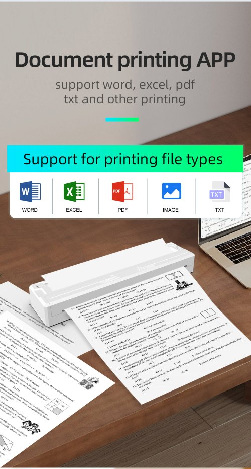 Smart printing app interface displaying various document and note templates for MHT-M8 Smart printing app interface displaying various document and note templates for MHT-M8