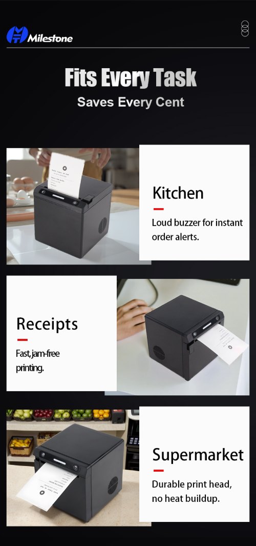 MHT-P80G commercial receipt printer used in kitchens, retail supermarkets, and checkout counters MHT-P80G commercial receipt printer used in kitchens, retail supermarkets, and checkout counters