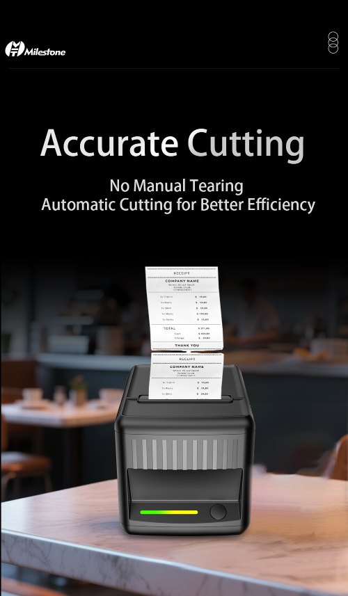 MHT-P80E 80mm receipt printer with auto cutter for accurate and efficient cutting
