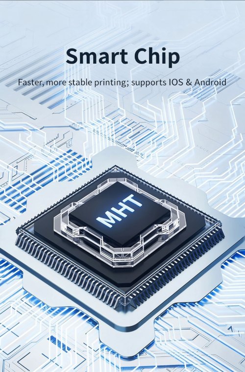 Advanced smart chip inside the MHT-L58G 58mm thermal receipt printer Advanced smart chip inside the MHT-L58G 58mm thermal receipt printer