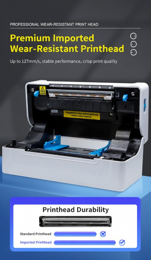 Premium imported wear-resistant printhead ensuring high durability for the MHT-L1081 thermal printer